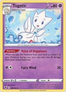 Carta Togetic (056/189) do set Estrelas Radiantes — Pokémon TCG | Bynx