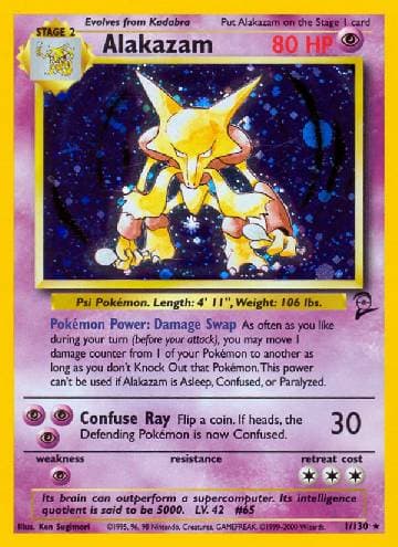 Carta Alakazam (1/130) do set Base Set 2 — Pokémon TCG | Bynx