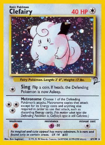 Carta Clefairy (6/130) do set Base Set 2 — Pokémon TCG | Bynx