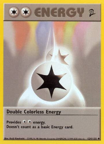 Carta Double Colorless Energy (124/130) do set Base Set 2 — Pokémon TCG | Bynx