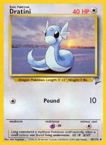 Carta Dratini (38/130) do set Base Set 2 — Pokémon TCG | Bynx