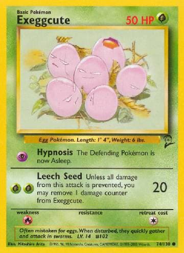 Exeggcute (74/130) — Base Set 2
