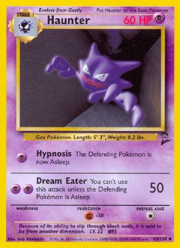 Carta Haunter (43/130) do set Base Set 2 — Pokémon TCG | Bynx