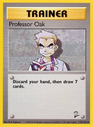 Professor Oak (116/130) — Base Set 2