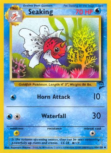 Carta Seaking (60/130) do set Base Set 2 — Pokémon TCG | Bynx