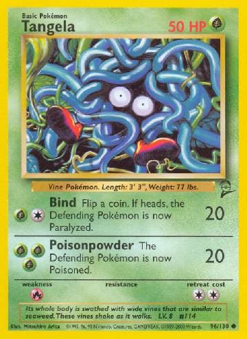 Carta Tangela (96/130) do set Base Set 2 — Pokémon TCG | Bynx
