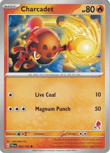 Carta Charcadet (013/060) do set Liga BR — B24AD — Pokémon TCG | Bynx