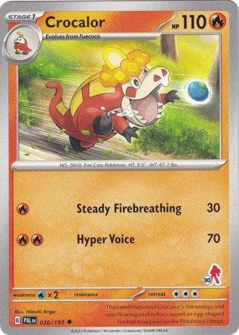 Carta Crocalor (030/060) do set Liga BR — B24AD — Pokémon TCG | Bynx