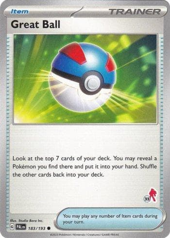 Carta Great Ball (033/060) do set Liga BR — B24AD — Pokémon TCG | Bynx