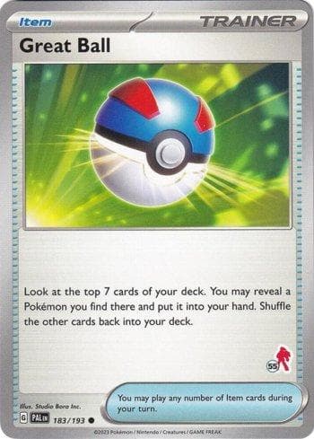 Carta Great Ball (055/060) do set Liga BR — B24AD — Pokémon TCG | Bynx