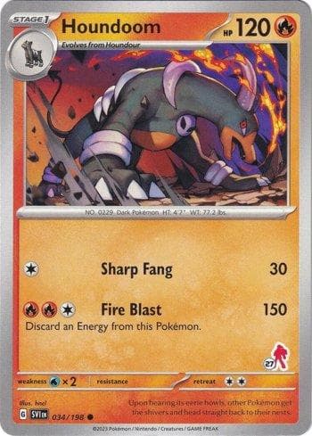 Carta Houndoom (027/060) do set Liga BR — B24AD — Pokémon TCG | Bynx