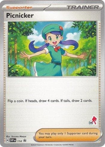 Carta Picnicker (034/060) do set Liga BR — B24AD — Pokémon TCG | Bynx