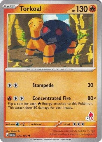Carta Torkoal (004/060) do set Liga BR — B24AD — Pokémon TCG | Bynx