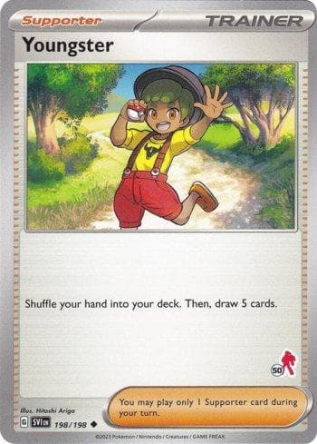 Carta Youngster (050/060) do set Liga BR — B24AD — Pokémon TCG | Bynx
