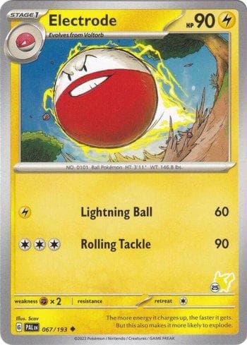 Carta Electrode (025/060) do set Liga BR — B24PD — Pokémon TCG | Bynx