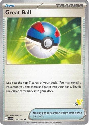 Carta Great Ball (038/060) do set Liga BR — B24PD — Pokémon TCG | Bynx