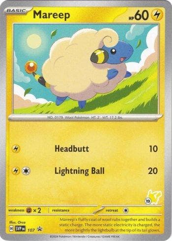 Carta Mareep (019/060) do set Liga BR — B24PD — Pokémon TCG | Bynx