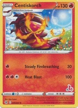 Carta Centiskorch (15/60) do set Battle Academy Box Set 2022 - Cinderace Deck — Pokémon TCG | Bynx