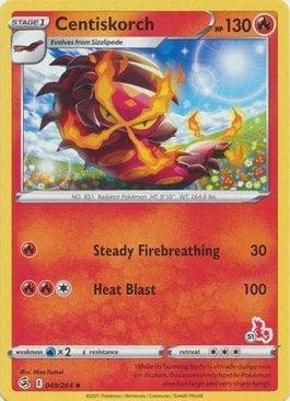 Carta Centiskorch (51/60) do set Battle Academy Box Set 2022 - Cinderace Deck — Pokémon TCG | Bynx