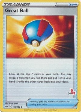 Carta Great Ball (55/60) do set Battle Academy Box Set 2022 - Cinderace Deck — Pokémon TCG | Bynx