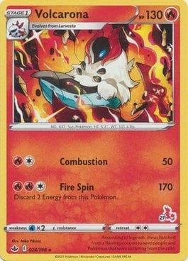 Volcarona (27/60) — Battle Academy Box Set 2022 - Cinderace Deck