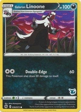 Galarian Linoone (08/18) — Battle Academy Box Set 2022 - Eevee Deck