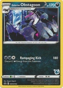 Galarian Obstagoon (09/18) — Battle Academy Box Set 2022 - Eevee Deck