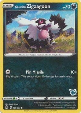 Galarian Zigzagoon (07/18) — Battle Academy Box Set 2022 - Eevee Deck