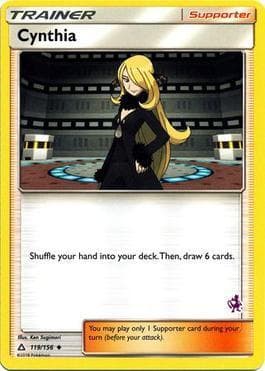 Carta Cynthia (11/17) do set Battle Academy Box Set 2020 - Mewtwo Deck — Pokémon TCG | Bynx