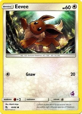 Carta Eevee (03/17) do set Battle Academy Box Set 2020 - Mewtwo Deck — Pokémon TCG | Bynx