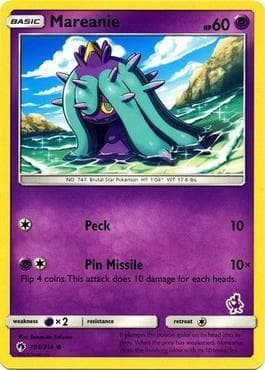 Carta Mareanie (05/17) do set Battle Academy Box Set 2020 - Mewtwo Deck — Pokémon TCG | Bynx