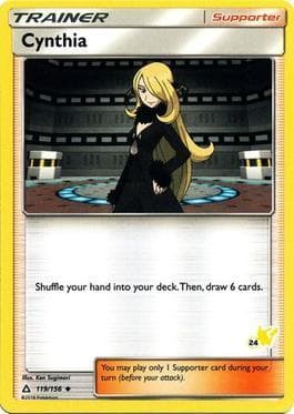 Carta Cynthia (24/60) do set Battle Academy Box Set 2020 - Pikachu Deck — Pokémon TCG | Bynx