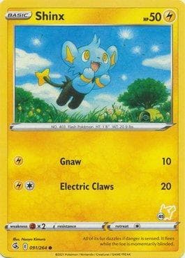 Carta Shinx (45/60) do set Battle Academy Box Set 2022 - Pikachu Deck — Pokémon TCG | Bynx