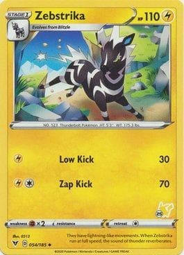 Carta Zebstrika (25/60) do set Battle Academy Box Set 2022 - Pikachu Deck — Pokémon TCG | Bynx