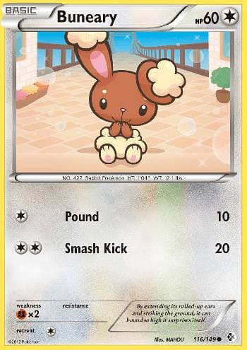 Carta Buneary (116/149) do set Fronteiras Cruzadas — Pokémon TCG | Bynx