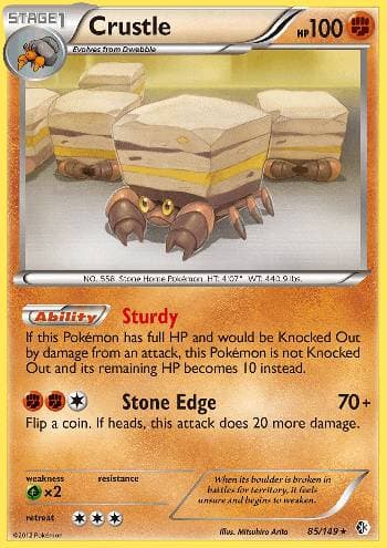 Carta Crustle (85/149) do set Fronteiras Cruzadas — Pokémon TCG | Bynx