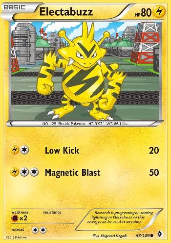 Carta Electabuzz (53/149) do set Fronteiras Cruzadas — Pokémon TCG | Bynx