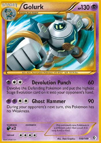 Carta Golurk (150/149) do set Fronteiras Cruzadas — Pokémon TCG | Bynx