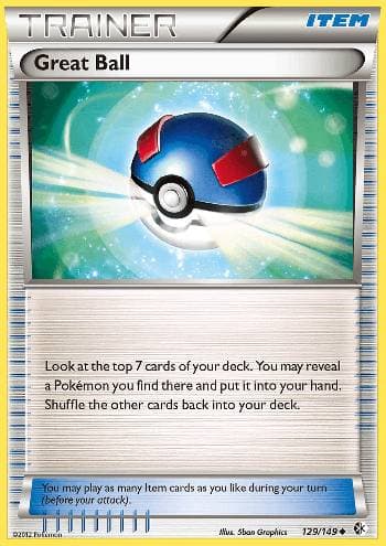 Carta Great Ball (129/149) do set Fronteiras Cruzadas — Pokémon TCG | Bynx