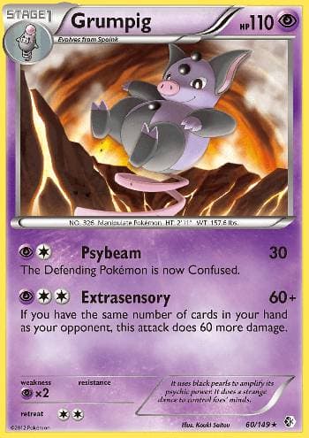 Carta Grumpig (60/149) do set Fronteiras Cruzadas — Pokémon TCG | Bynx