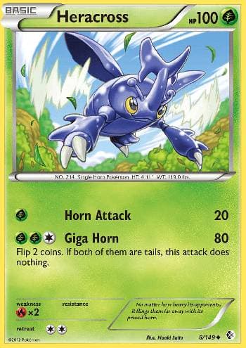 Carta Heracross (8/149) do set Fronteiras Cruzadas — Pokémon TCG | Bynx