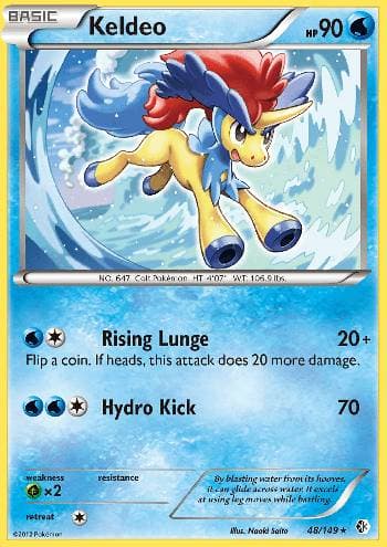 Carta Keldeo (48/149) do set Fronteiras Cruzadas — Pokémon TCG | Bynx