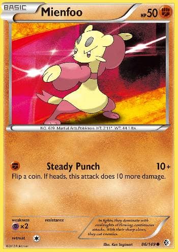 Carta Mienfoo (86/149) do set Fronteiras Cruzadas — Pokémon TCG | Bynx