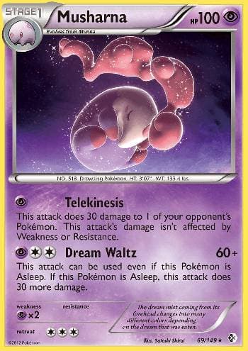Carta Musharna (69/149) do set Fronteiras Cruzadas — Pokémon TCG | Bynx