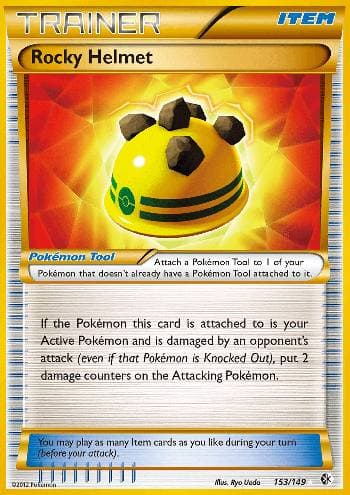 Carta Rocky Helmet (153/149) do set Fronteiras Cruzadas — Pokémon TCG | Bynx