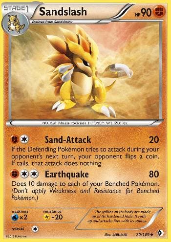 Carta Sandslash (79/149) do set Fronteiras Cruzadas — Pokémon TCG | Bynx