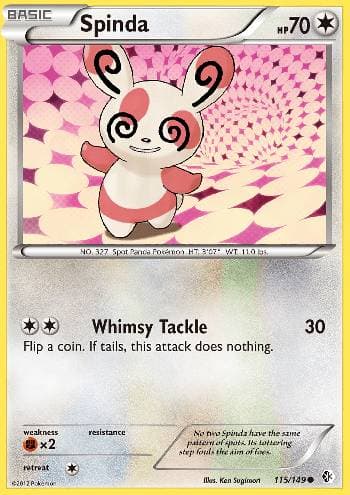 Carta Spinda (115/149) do set Fronteiras Cruzadas — Pokémon TCG | Bynx