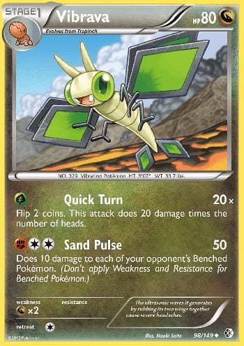 Carta Vibrava (98/149) do set Fronteiras Cruzadas — Pokémon TCG | Bynx