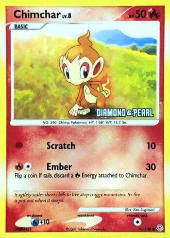 Carta Chimchar (76/012) do set Liga BR — BKC08 — Pokémon TCG | Bynx