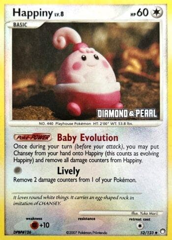Carta Happiny (52/012) do set Liga BR — BKC08 — Pokémon TCG | Bynx